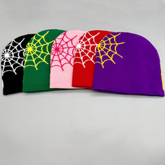 Y2K Street Acrylic Knit Cap Multicolor Letter Jacquard Hat