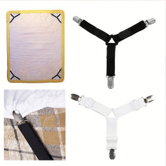 Adjustable Bed Sheet Fasteners Triangle Elastic Suspenders
