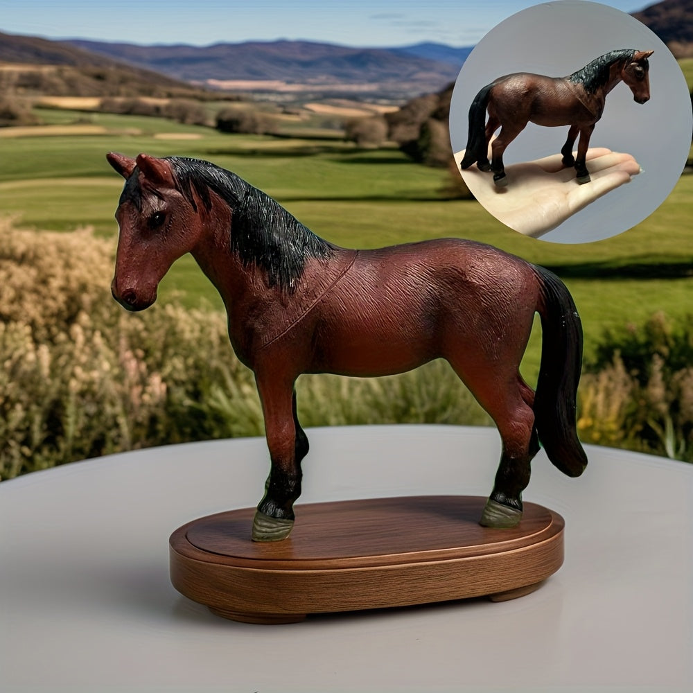 Simulated Ranch Horse Figurine Realistic Appearance Decoration