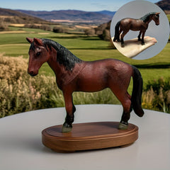 Simulated Ranch Horse Figurine Realistic Appearance Decoration