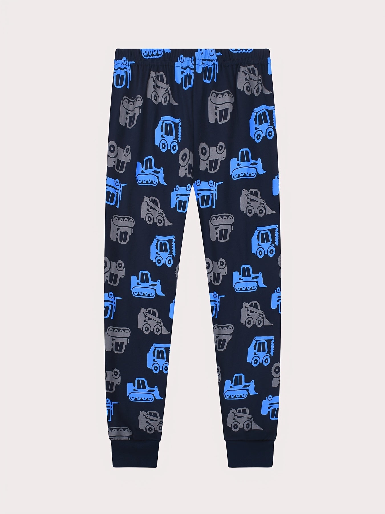 Toddler 2pcs Kid's Pajamas MONSTER TRUCKS Print Long Sleeve Top & Pants Set