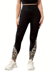Leopard Print Quick Dry Gym Leggings High Waist Yoga Pants