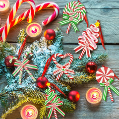 10PCS Candy Cane Xmas Ornaments Mint Candy Cane Christmas Tree Decoration