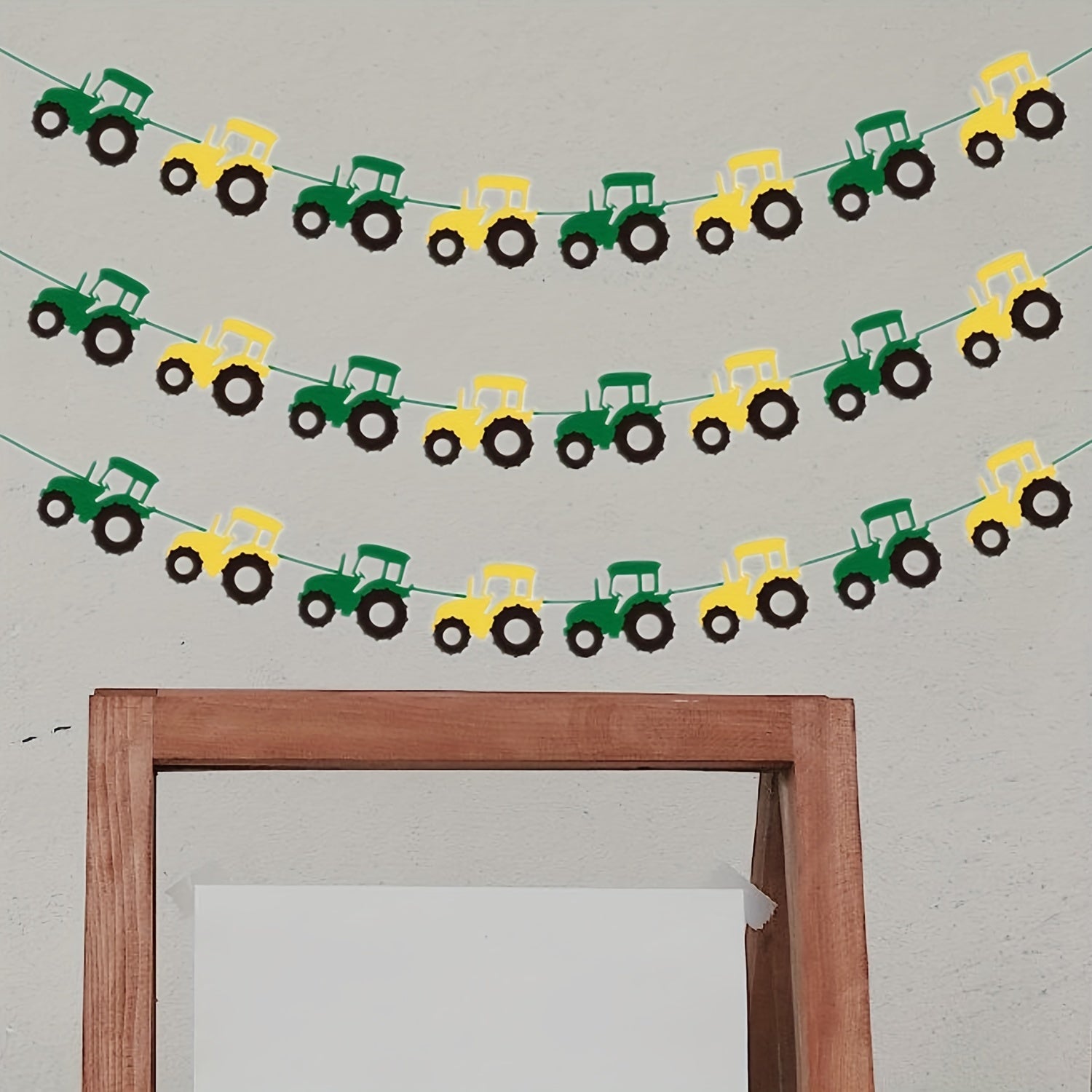 Tractor Felt Banner Party Decoration Birthday Party Supplies