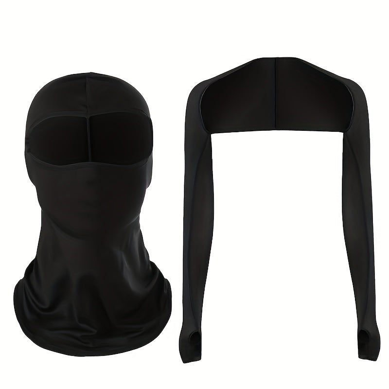 Sun Protection Shawl & Face Mask Set - Stay Safe Outdoors