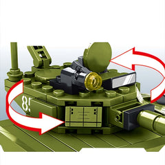 ABS Tank Model Kit Golden & Army Green Educational Toy