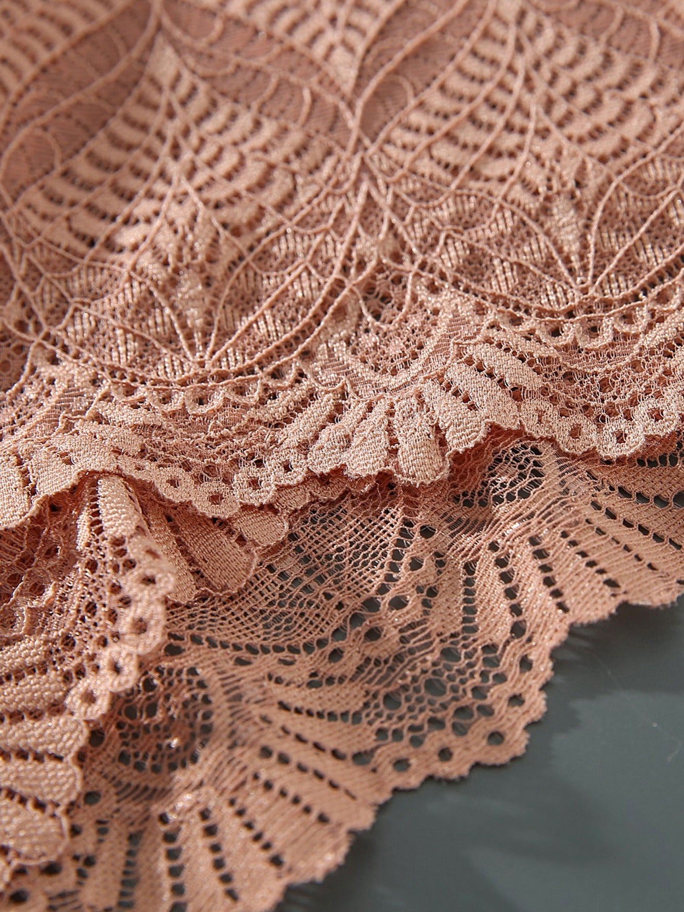 Women's Plus Size Lace Solid Underwear Comfortable Panty