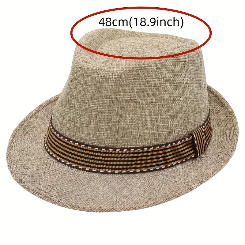 Toddler Jazz Fedora Hat with Tape Decor