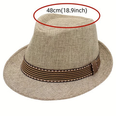 Toddler Jazz Fedora Hat with Tape Decor
