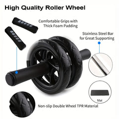 Ab Roller with Knee Pad for Core Strength Training