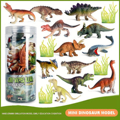 12pcs Mini Dinosaur Animal Set Action Figures Collection Kid Toy