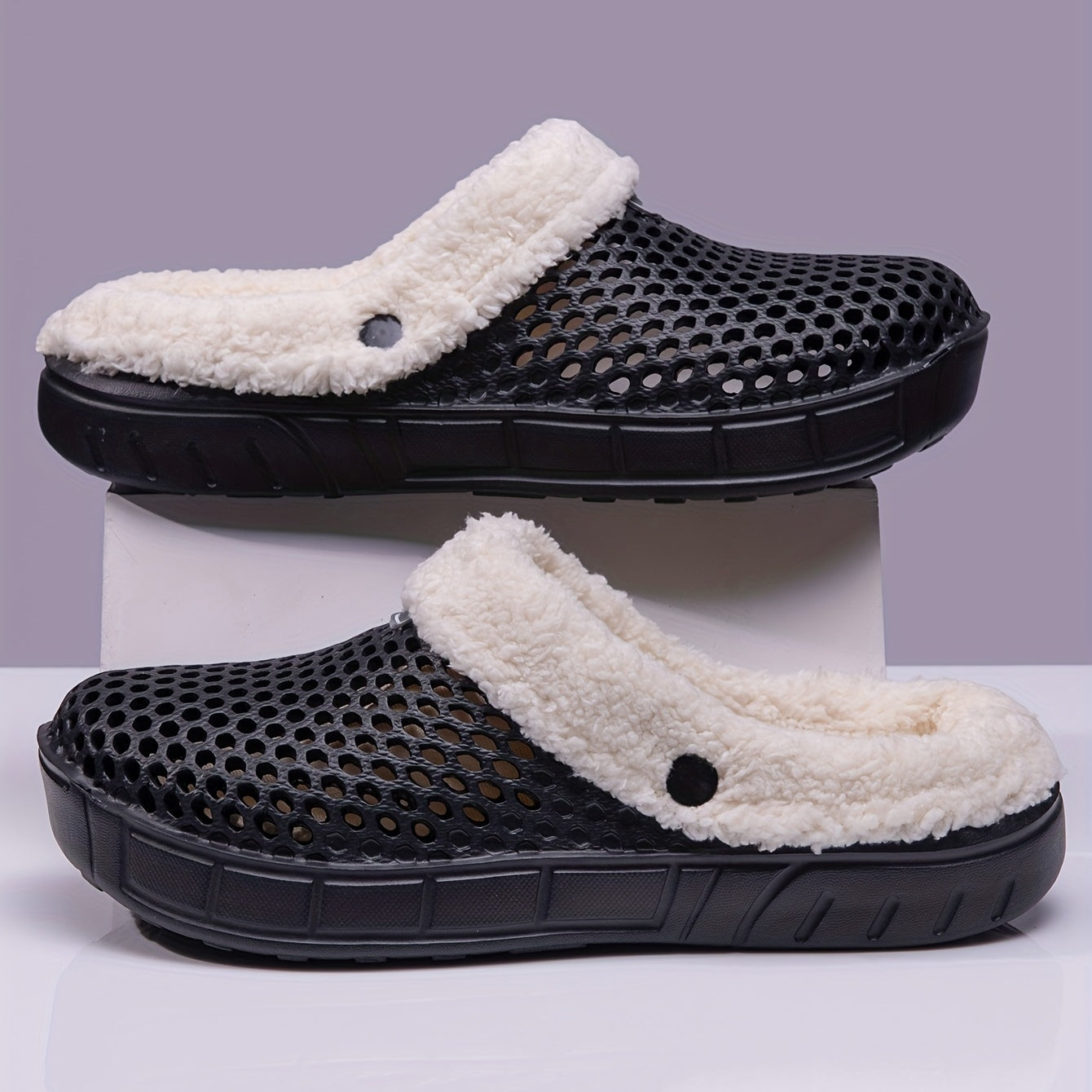 Women's Plush Lined Slip On Clogs - Cozy & Chic Shoes