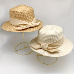 Kids Beach Vacation Sun Hat French Paper Grass Straw Hat Girl's Sun Hat