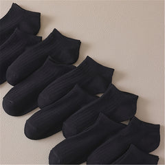10 Pairs Solid Low Cut Ankle Socks Women's Stockings