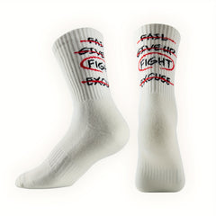 Anti Slip Sweat Absorb Mid calf Bball Socks Quick dry Compression