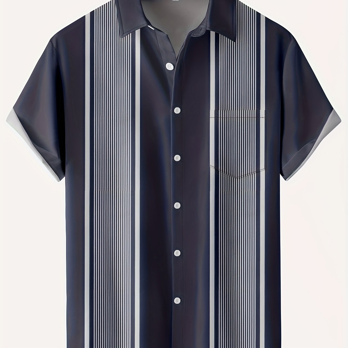 Pattern Men's Casual Short Sleeve Lapel Shirt Summer Vacation