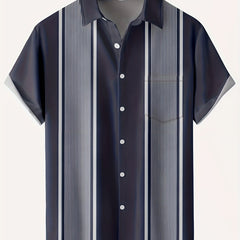 Pattern Men's Casual Short Sleeve Lapel Shirt Summer Vacation