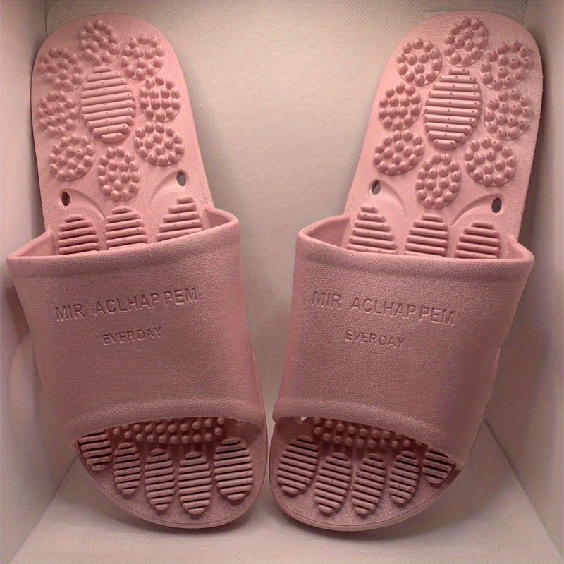 Women's Casual Open Toe Slippers Non slip Bathroom Shoes