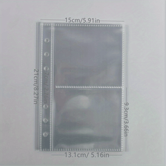 10pcs A5 Binder Pocket With 6 hole Budget Cash Envelope