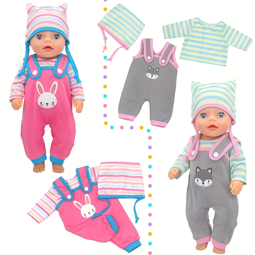 Animal Pattern Doll Clothes Set for 12-16" Dolls