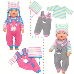 Animal Pattern Doll Clothes Set for 12-16" Dolls