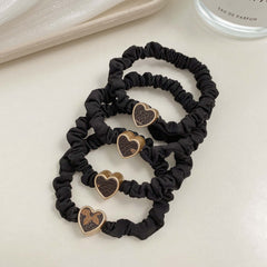 4pcs Elastic Hair Tie Ponytail Holders For Girls
