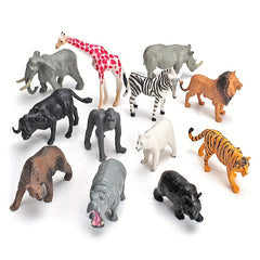 Wildlife Model Set Tiger Lion Brown Bear Models Desktop Ornaments