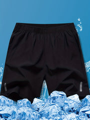 Boys Gym Workout Shorts Quick Dry Elastic Waist Lightweight Athletic