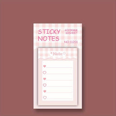 Cartoon Student Memo Notebook with Sticker