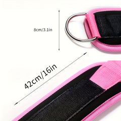 2pcs Adjustable D Ring Ankle Straps for Fitness Training