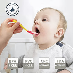 Baby Spoons & Forks Set Soft Silicone Tip Heat Sensitive Toddler Utensils
