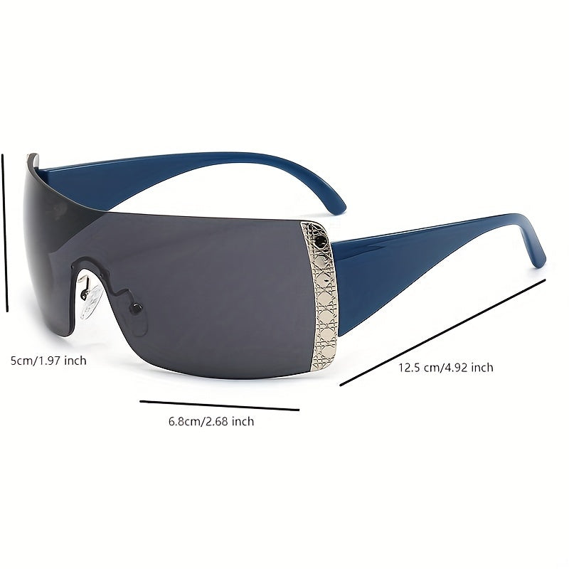 Men's Frameless Sunglasses Street Style With Glasses Box