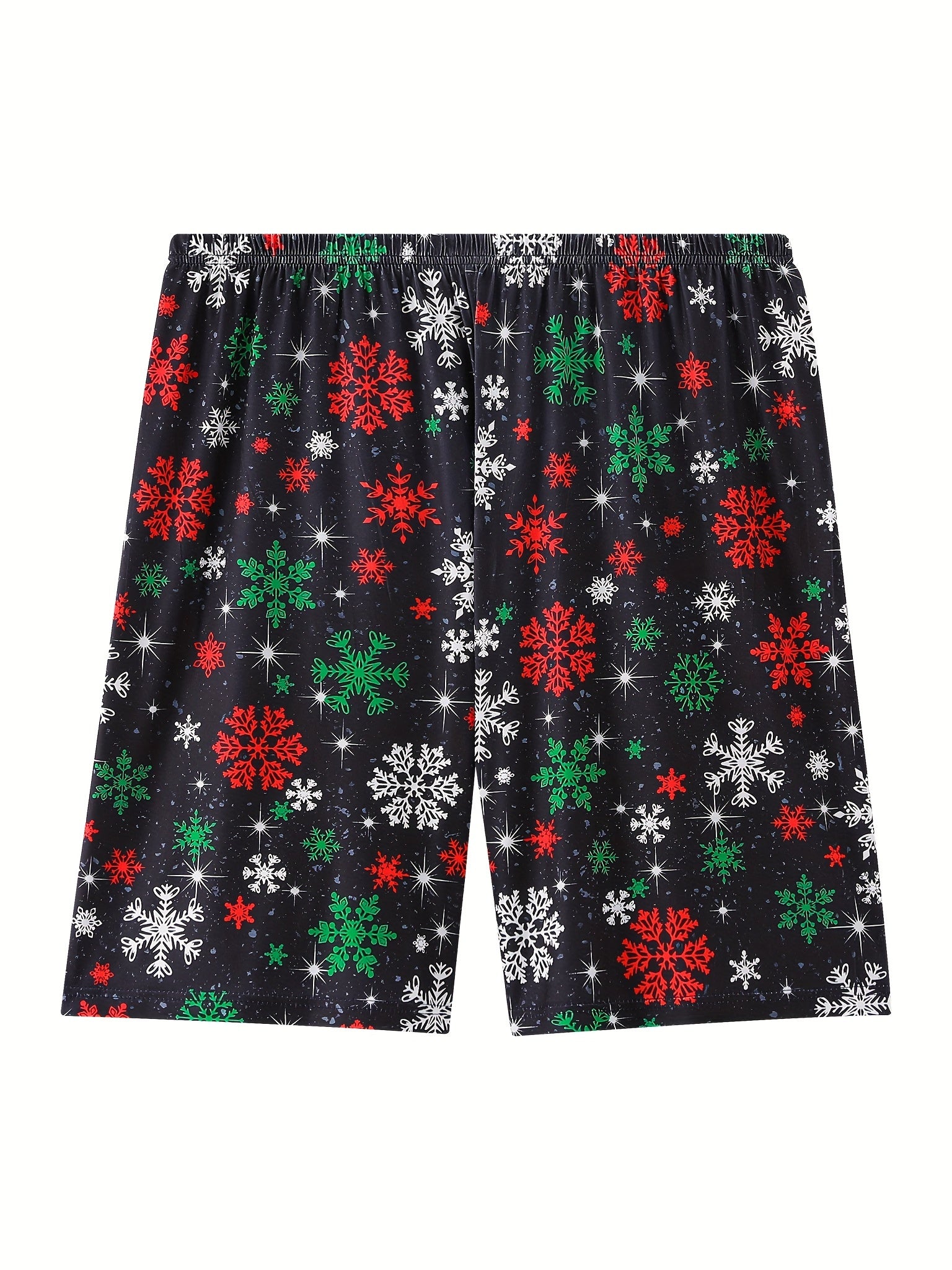 2 Pack Plus Size Christmas Sleepwear Bottoms Set Women's Plus Snowflake & Polka