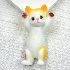 Cute Cat Squeeze Toy with Soft Fur in 4 Colors