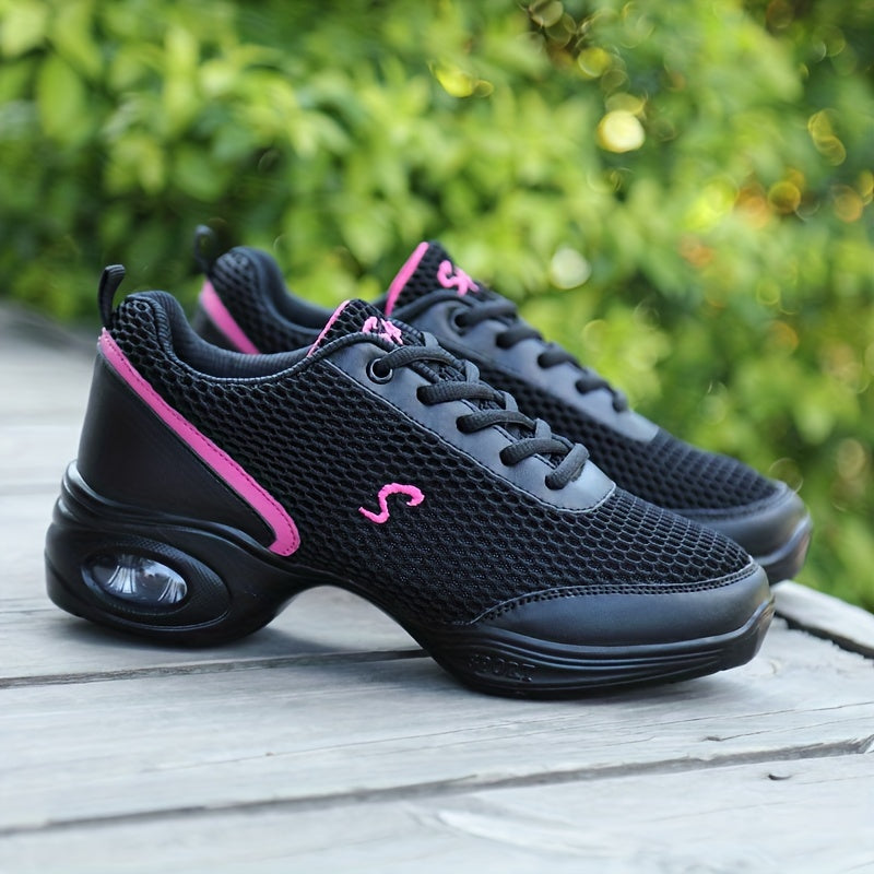 Women's Mesh Air Cushion Jazz Dance Shoes Lightweight Non slip