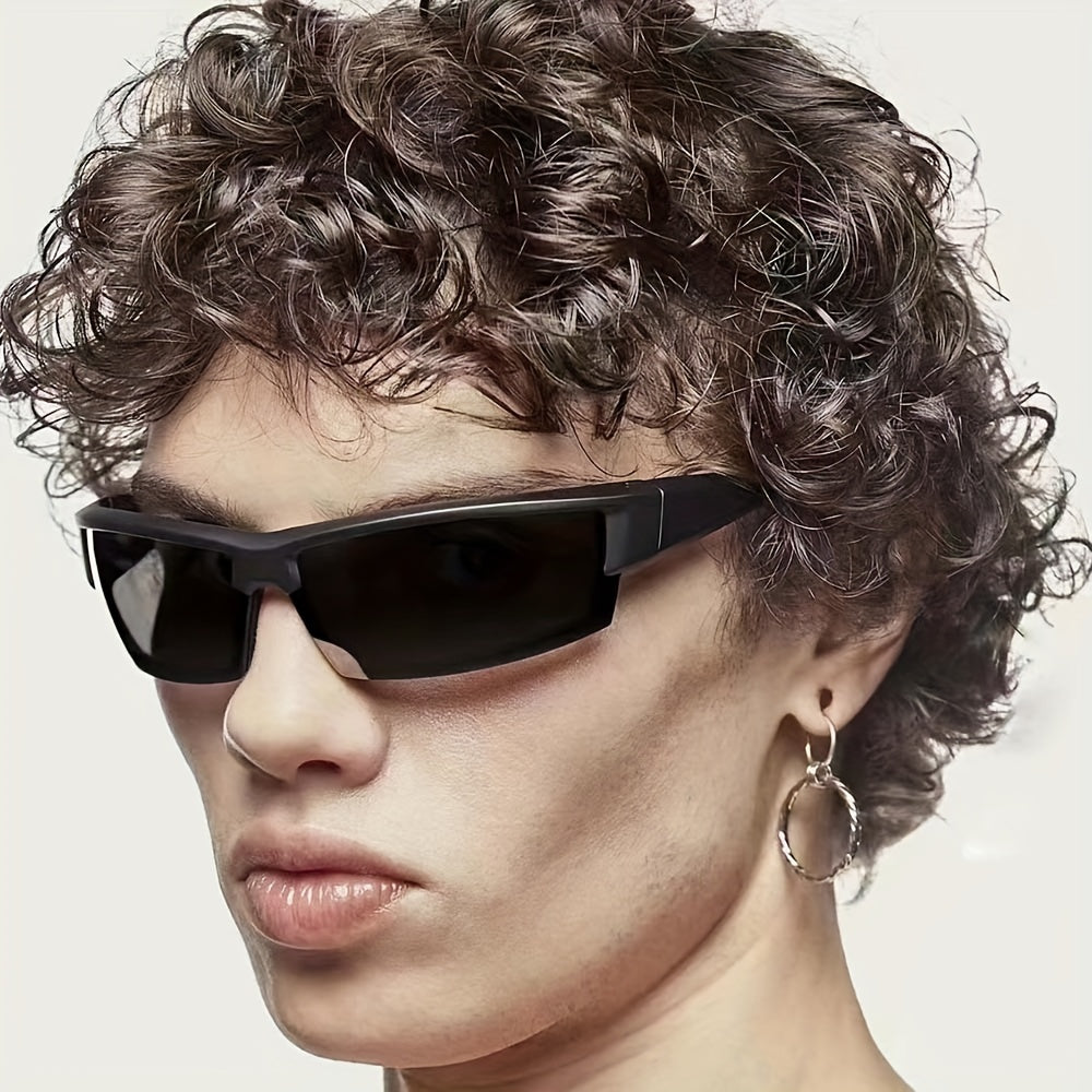 Retro Square Frame Sports Sunglasses UV Filter Strong Frame Comfortable