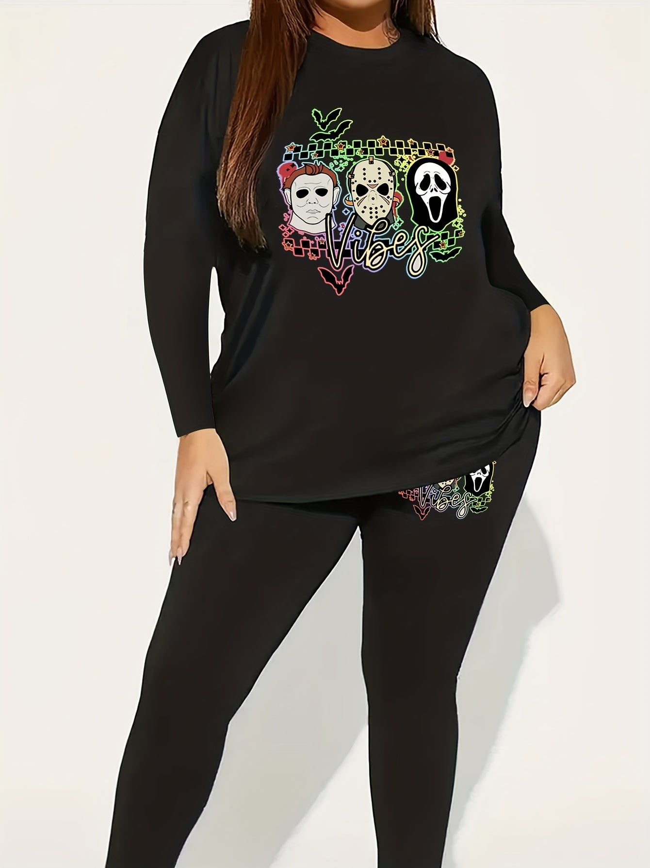 Women's Halloween Graphic Print Set