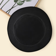 Embroidery Bucket Hat Sunscreen Fisherm
