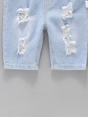 Boys Ripped Denim Shorts Summer Kids Clothes