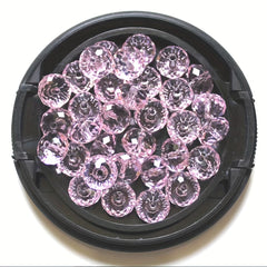 100pcs 6mm Crystal Glass Flat Beads for Jewelry Making