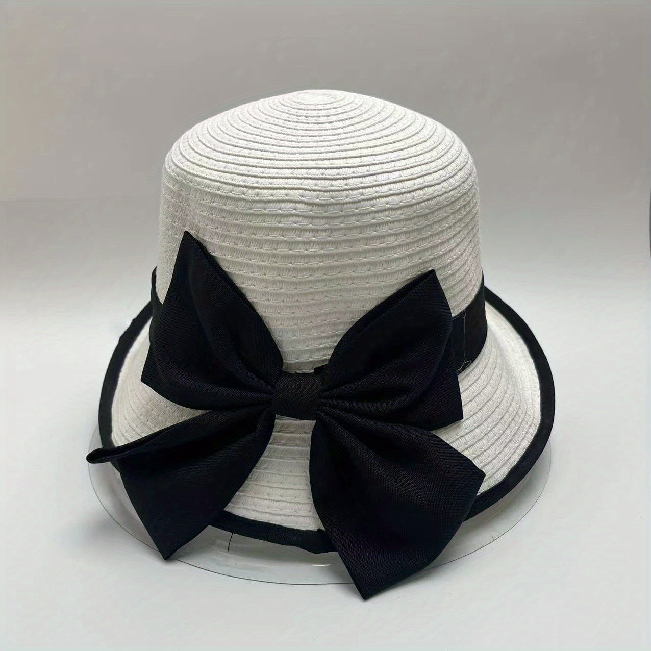Rolled Brim Straw Hat Sunscreen Basin Hat UV Protection Summer Sun Hats
