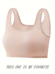 Ribbed Tank Top Slim Fit Sleeveless Lingerie