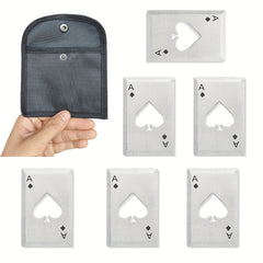 6pcs Card Shaped Beer Opener Poker Bottle Opener