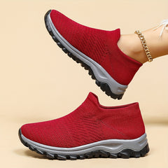 Women's Woven Walking Shoes Slip On Casual Sneakers