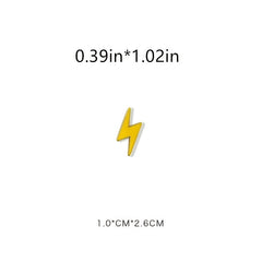 Sparkling Lightning Brooch for Kids Clothing Accessory