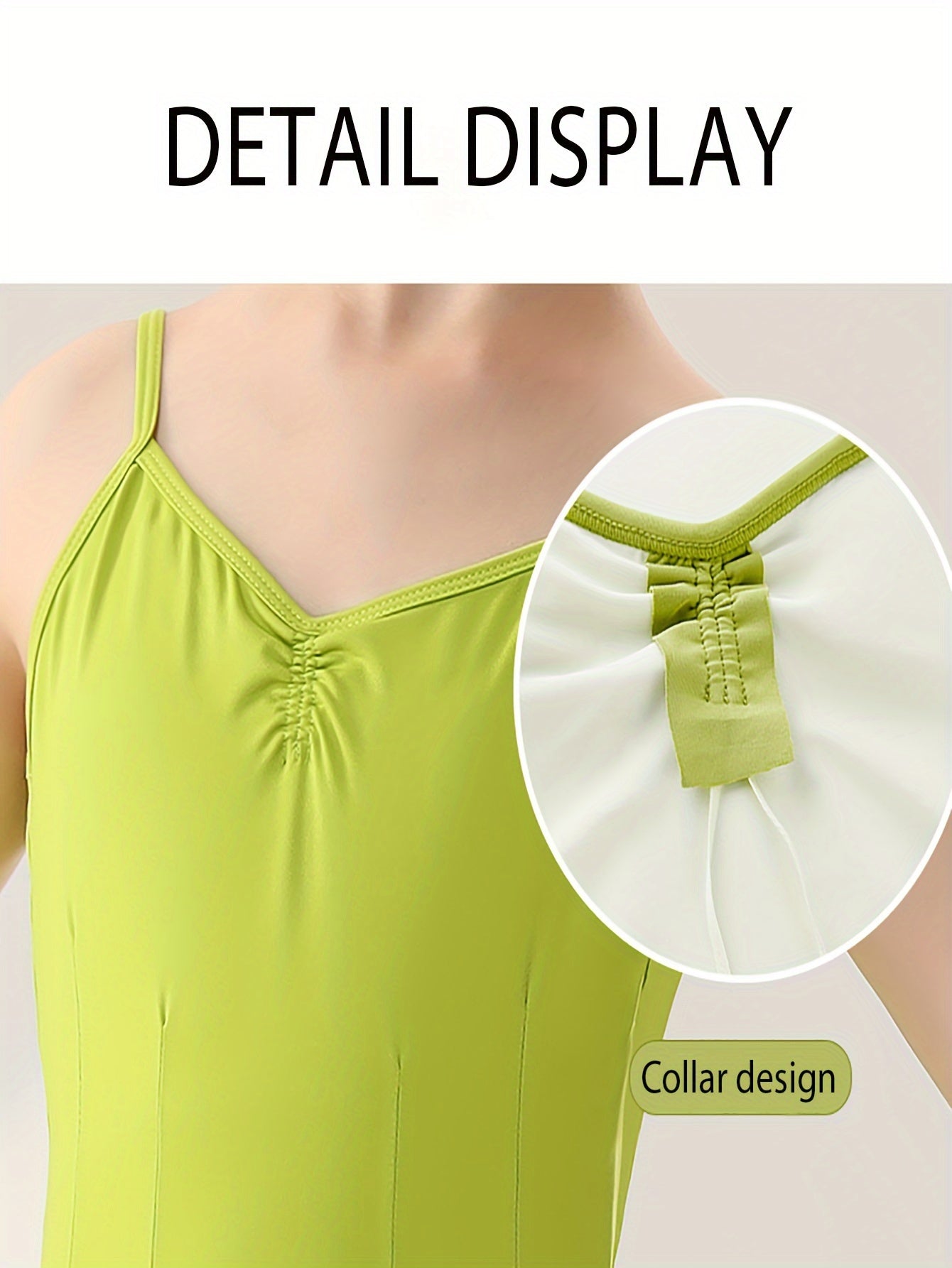 95% Cotton Girls Cami Jumpsuit For Dance Gymnastics