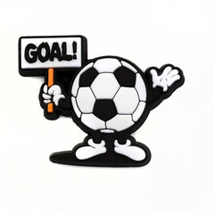 18pcs Football Shoes Charms For Bubble Slides Sandals PVC Shoe Decorations