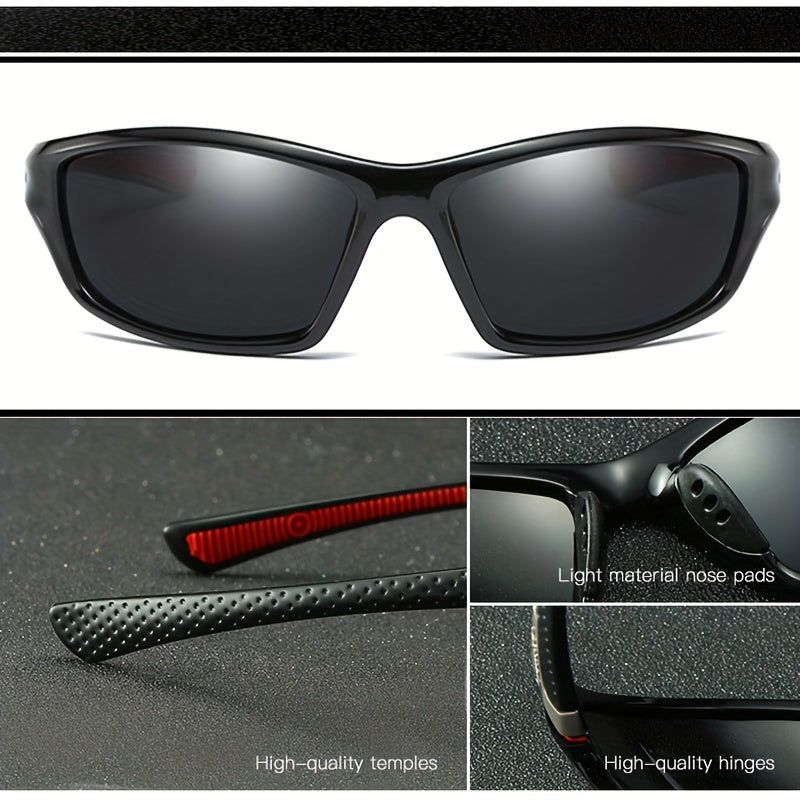 4pcs Sports Sunglasses For Men Polarized High Sunglasses For Driving Cycling