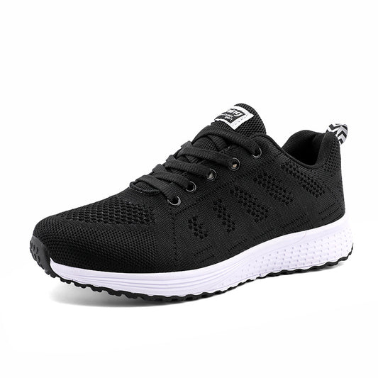 Men's Knit Anti-Skid Lace Up Casual Elevator Shoes