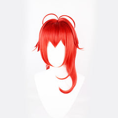 Curly Cosplay Wig Anime Halloween Red Hair Heat Resistant Synthetic